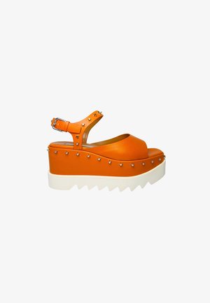 Stella McCartney, SCARPE DONNA STELLA MCCARTNEY ELYSE MAT ALTER ORANGE - Sandalen met plateauzool - arancione