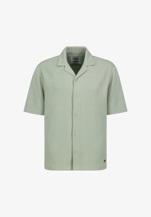 Sublevel, BEQUEMES KURZARMSHIRT REVERSKRAGEN KNOPFLEISTE MODISCH - Shirt - hellgrün