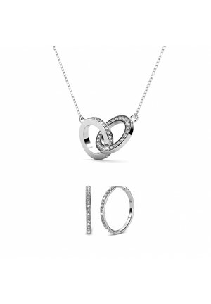 MYC Paris, PARURES CHIC CIRCLE TWIN SET - Ohrringe - couleur argentée cristal