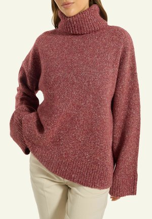Strickpullover - melange red