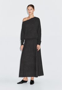 Massimo Dutti LONG FLARED - Maxirok - grey