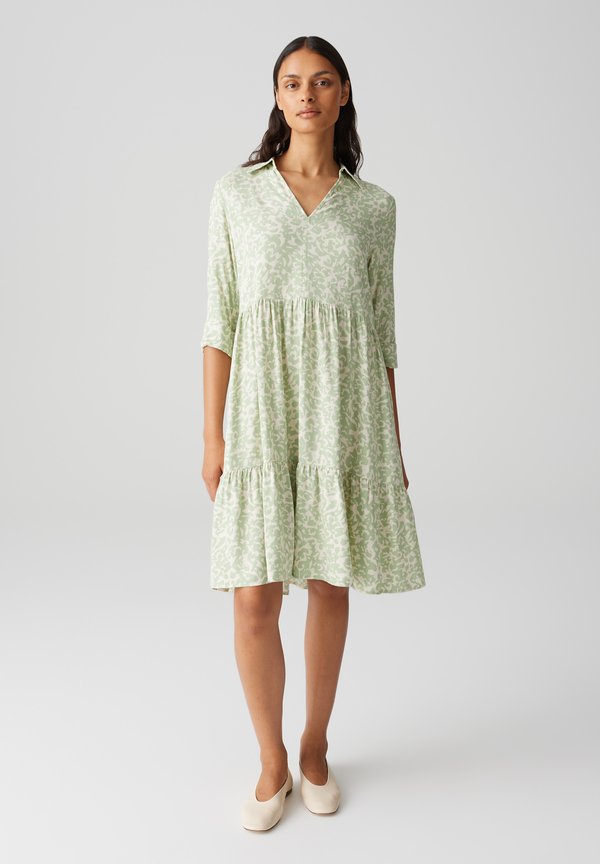 REGULAR A-LINIE 3/4 SLEEVE PRINT VOLANTS - Freizeitkleid