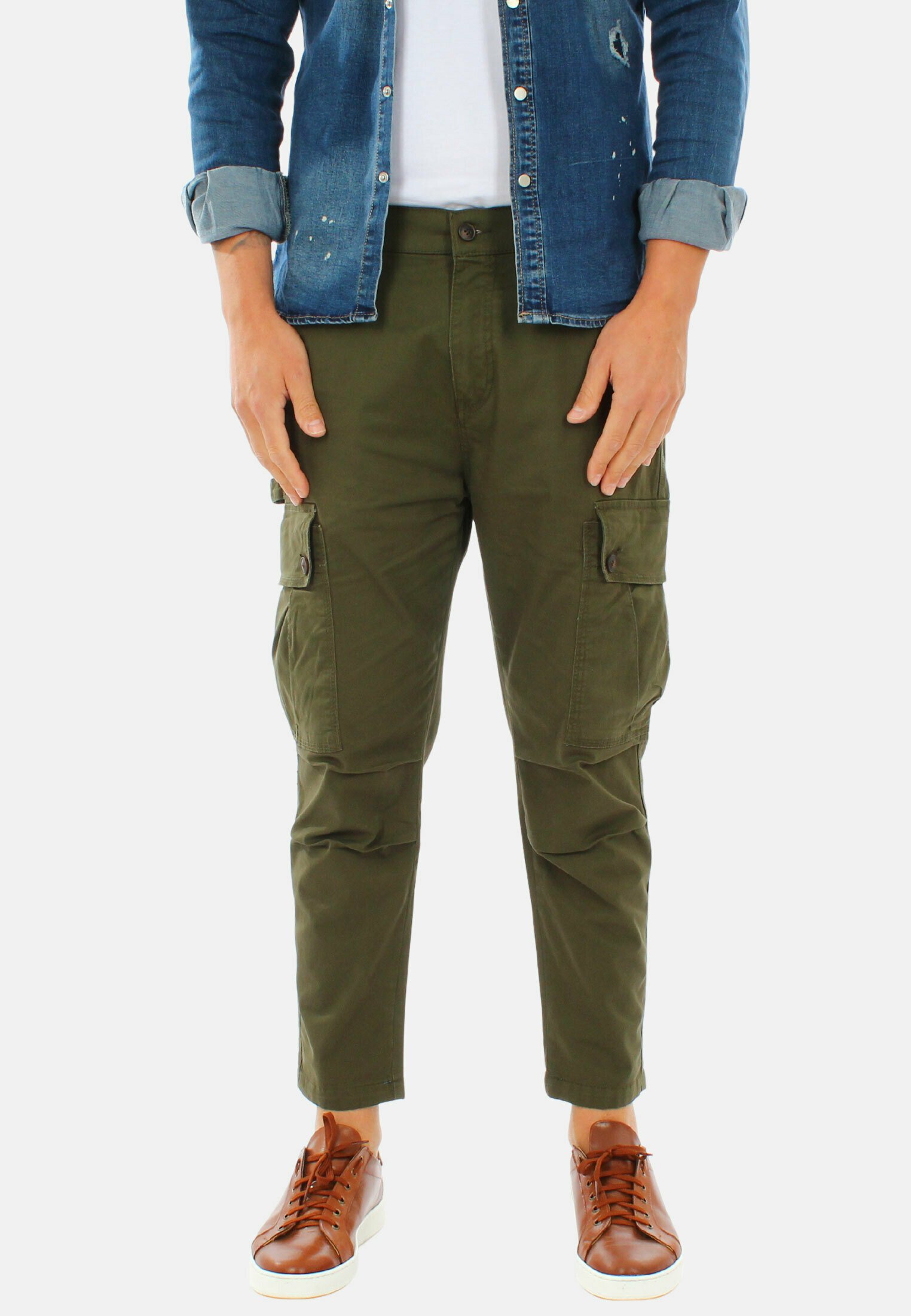 Ciabalù TASCONI - Pantaloni cargo - verde - Zalando.it