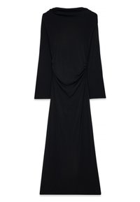 WIDE SLEEVE OPEN BACK - Džersejové šaty - black