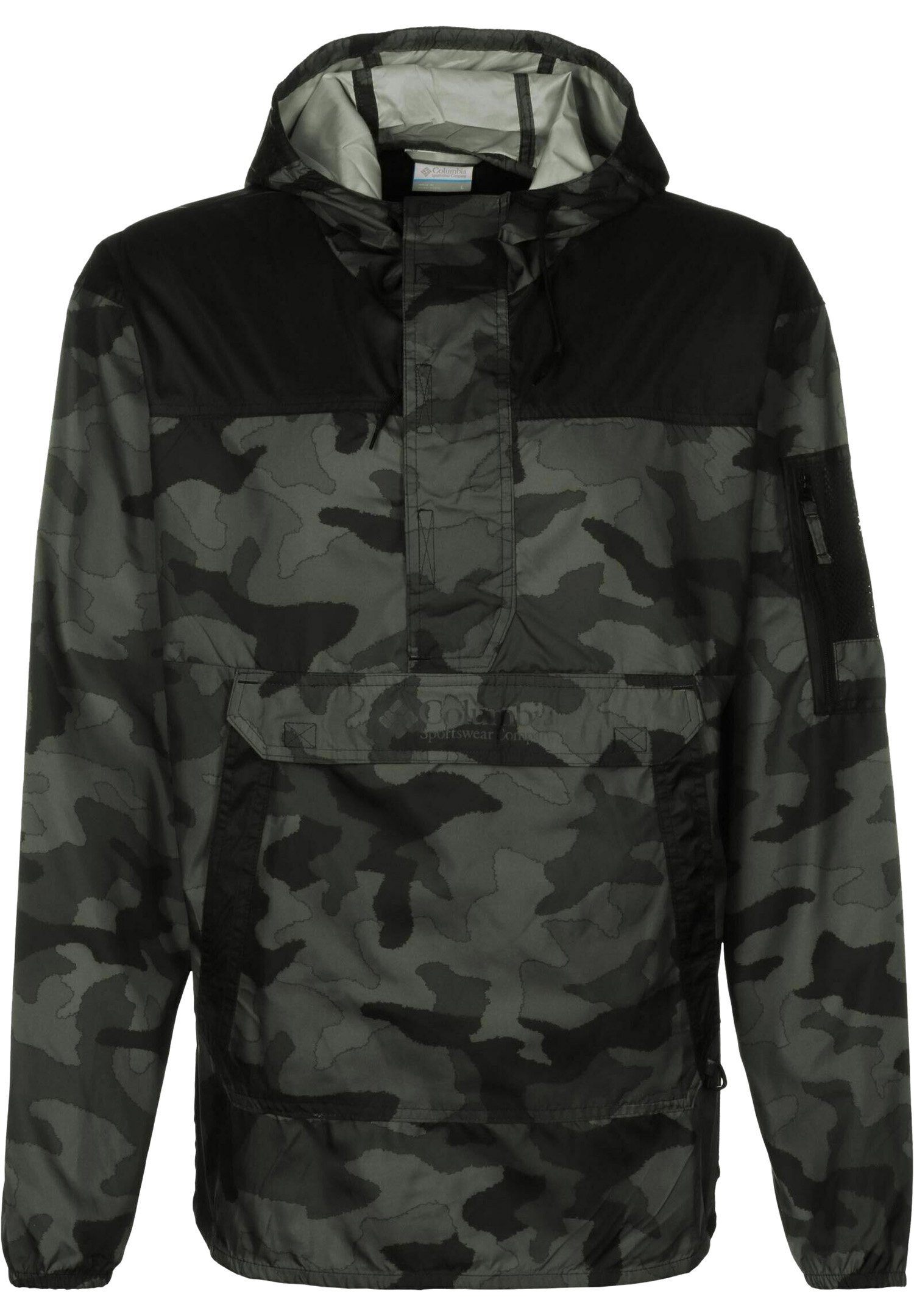 Columbia CHALLENGER - Windbreaker - black trad camo/schwarz