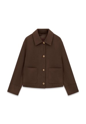 Guess, JACKE AUS KUNSTWILDLEDER - Veste en similicuir - braun