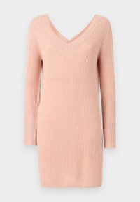 ONLMELTON LIFE HIGH LOW DRESS - Vestido de punto - rose smoke