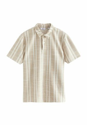 Next VERITCAL STRIPE - REGULAR FIT - Polo shirt - neutral brown
