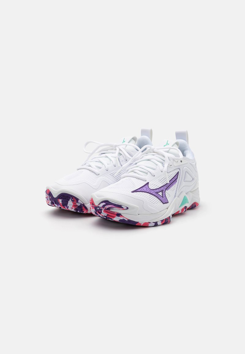 Para Voley Zapatos De Voleibol Rojo Y Blanco Mizuno Wave Momentum