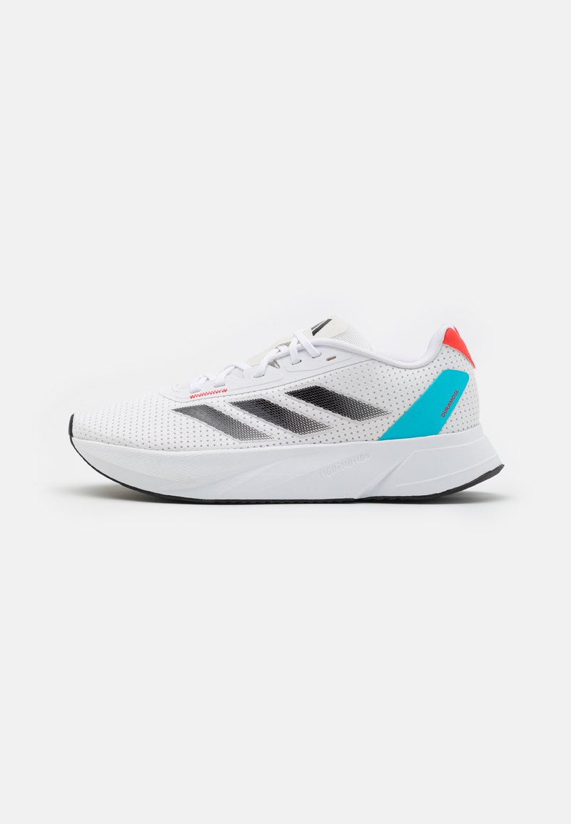 adidas Performance DURAMO SL M - Zapatillas running asfalto - fottwear white/core black/lucid cyan