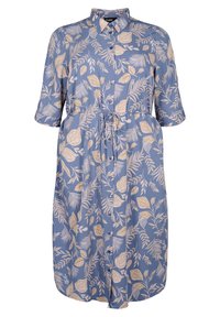 Zizzi FLASH  - Blusenkleid - delft aop