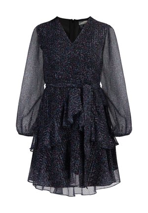 DreiMaster, LONG-SLEEVED - Day dress - schwarz blumendruck