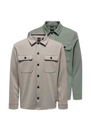 2 PACK - Skjorter - hellgrün   hellgrau