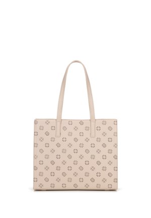SHOPPER WITH EMBOSSED MONOGRAM - Sac à main - beige