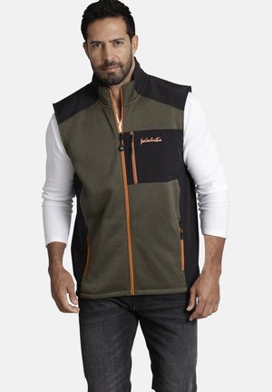 OUTDOOR ADALWOLF - Waistcoat - oliv schwarz