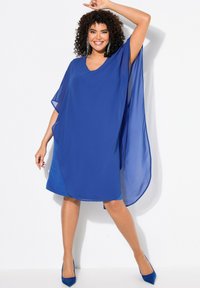 Ulla Popken DOPPELLAGIG 3/4-ARM - Cocktailklänning - dark sapphire