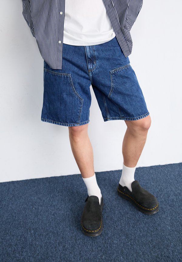 DOUBLE KNEE - Denim shorts4