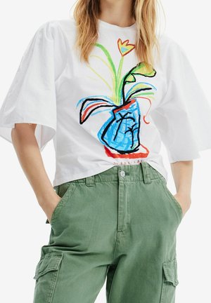 T-Shirt print - white