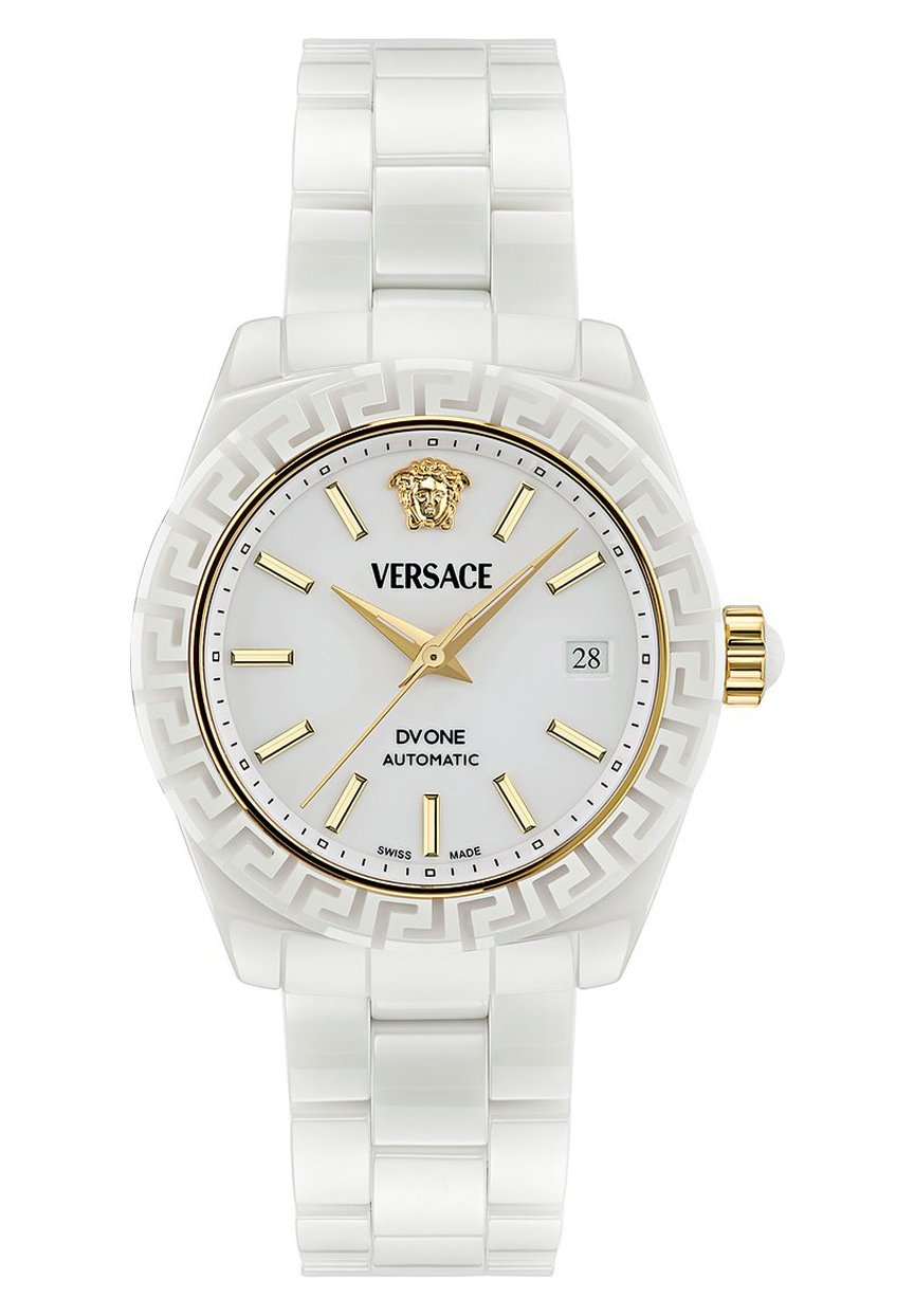 Versace DV H Montre white ceramic/écru