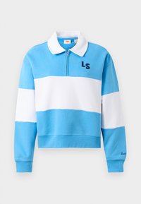 BANKS ZIP - Sweatshirt - azure blue/bright white