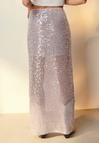 Next SEQUIN  - Maxi szoknya - lilac purple