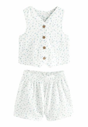 FLORAL AND SET - REGULAR FIT - Väst - white blue