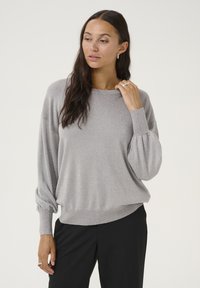 Kaffe REGINA O-NECK - Džemperis - grey silver metallic