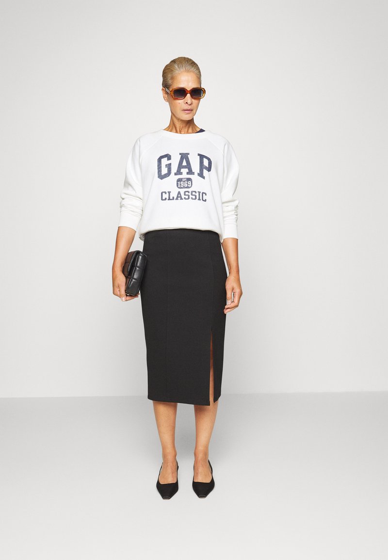 Damen Sweatshirts | GAP AMERICANA Sweatshirt new off white/light-blue denim - PI39154 Damen Sweatshirts | GAP AMERICANA Sweatshirt new off white/light-blue denim - PI39154