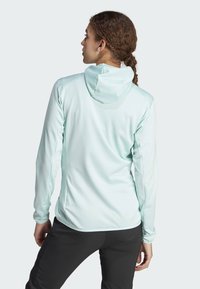 Adidas Terrex TERREX XPERIOR LIGHT FLEECE HOODED JACKET - Fleecejakke - semi flash aqua