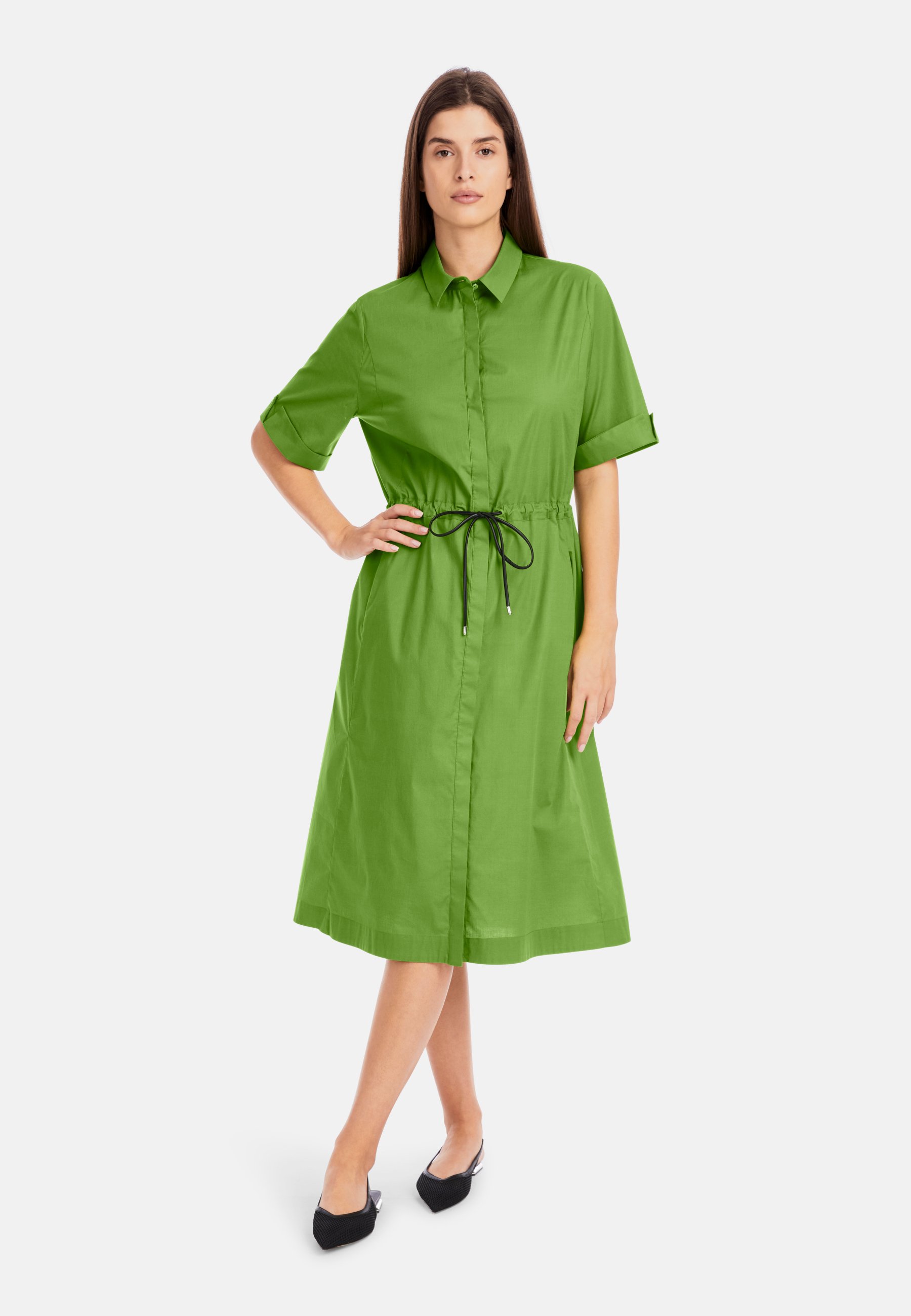 marc cain green dress Sage Green Satin Off The Shoulder Draped Skirt Midi Dress – Dassah Beauty