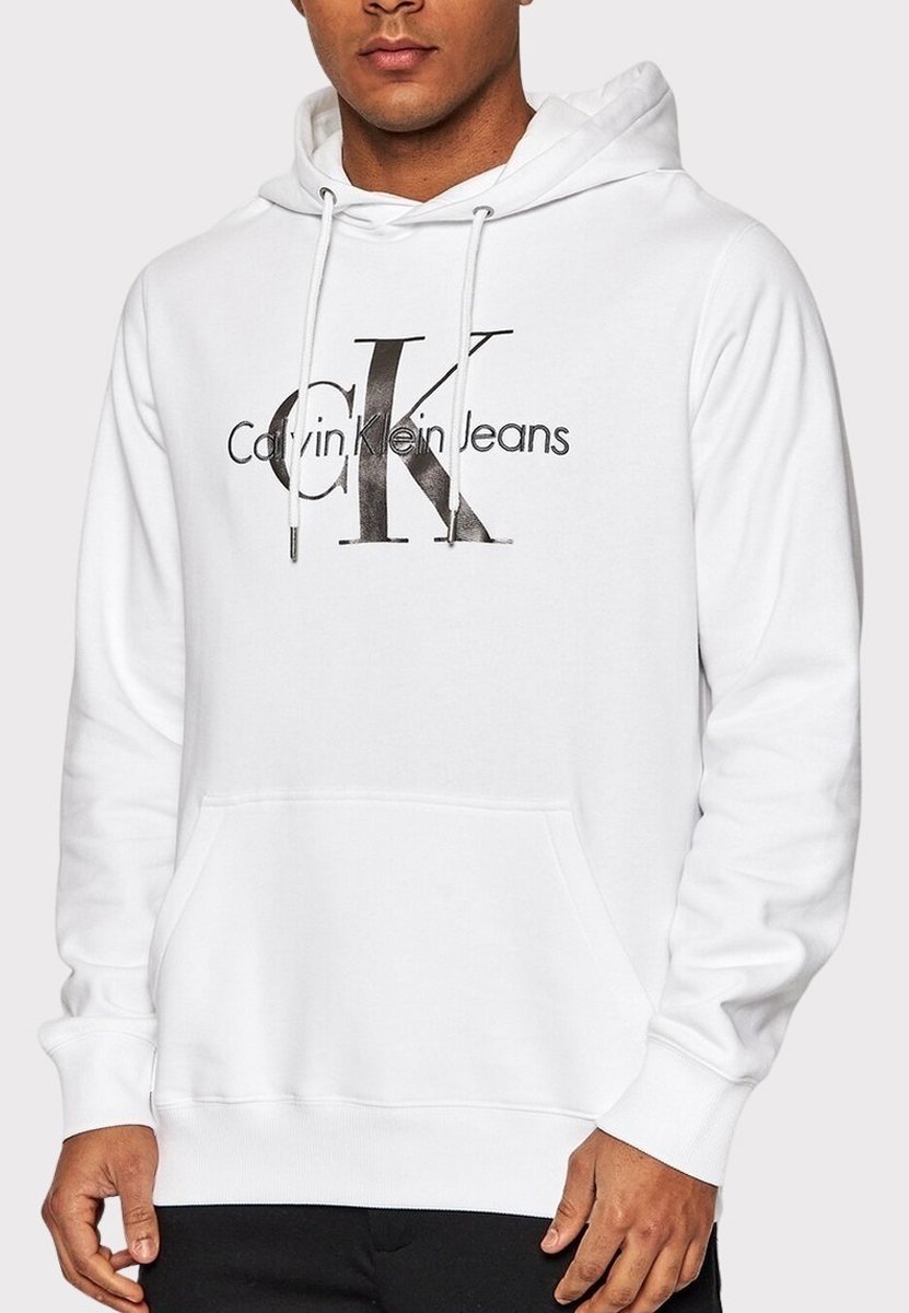 Calvin Klein SEASONAL - Felpa con cappuccio - bright white/bianco - Zalando .it