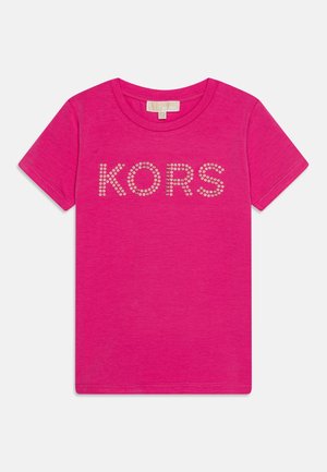 SHORT SLEEVES TEE - Marškinėliai su spaudiniu - pink