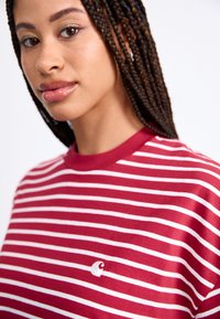 Carhartt WIP BRYNA - Tricou cu imprimeu - tuscany/white