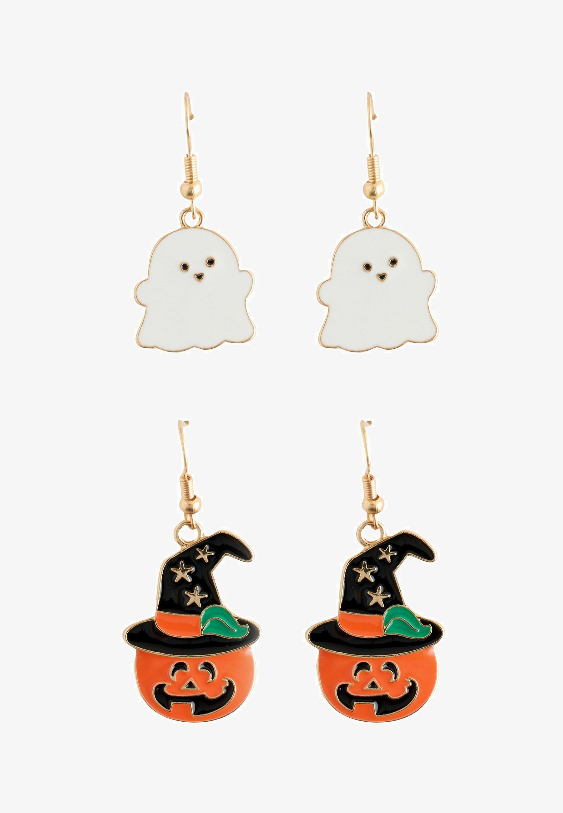 Next HALLOWEEN PUMPKIN GHOST PACK Orecchini gold tone