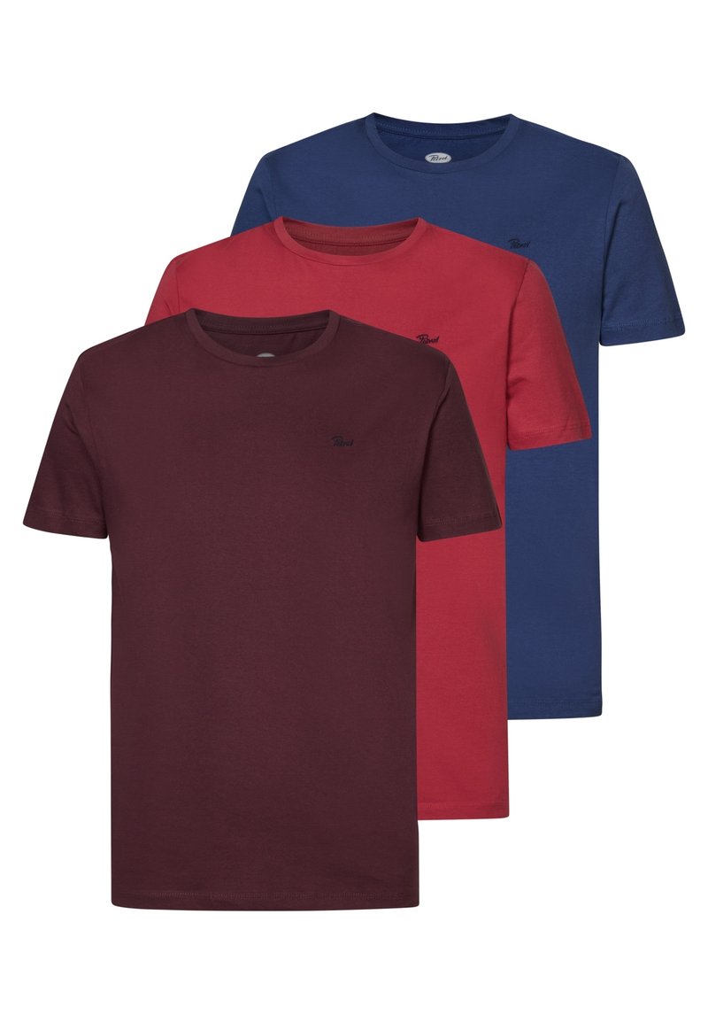 Petrol Industries 3 PACK SPECIAL - T-shirt basic - dark red