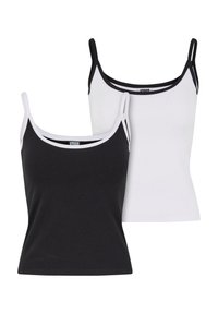 CONTRAST BASIC 2-PACK - Débardeur - black white
