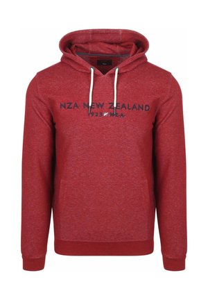 DIAMOND LOGO INTERLOCK MELANGE - Hoodie - rood
