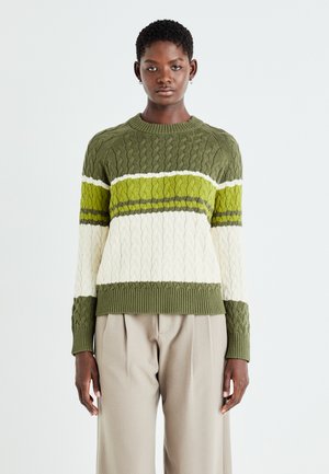 Selected SLFSARA O NECK - Pullover - kalamata