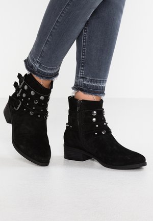 Bottines de cowboy / motard - black