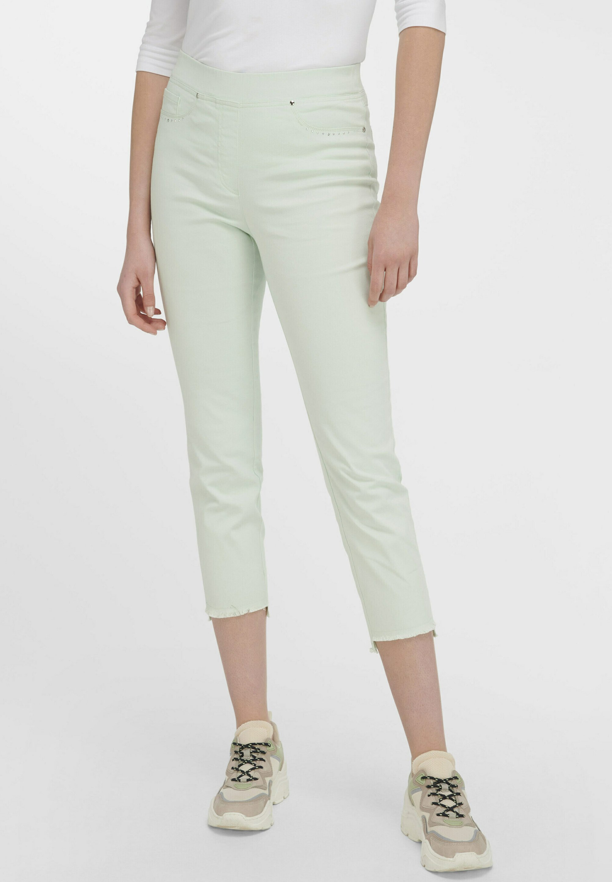 PETER HAHN Trousers - mint - Zalando.de