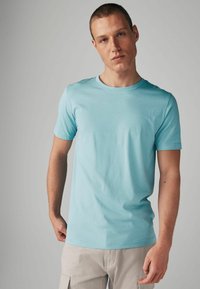 Next ESSENTIAL CREW NECK - Jednoduché tričko - blue light