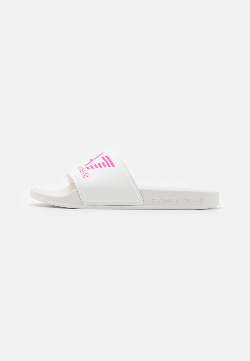 EA7 Emporio Armani UNISEX - Badesandaler - white/pink fluo