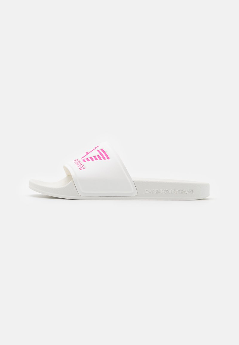 EA7 Emporio Armani - VISIBILITY UNISEX - Badslippers - white/pink fluo, Vergroten