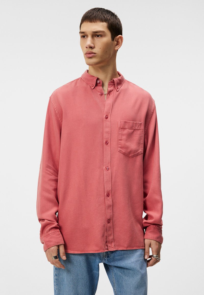 J.LINDEBERG REG STRUCTURE - Shirt - dusty cedar