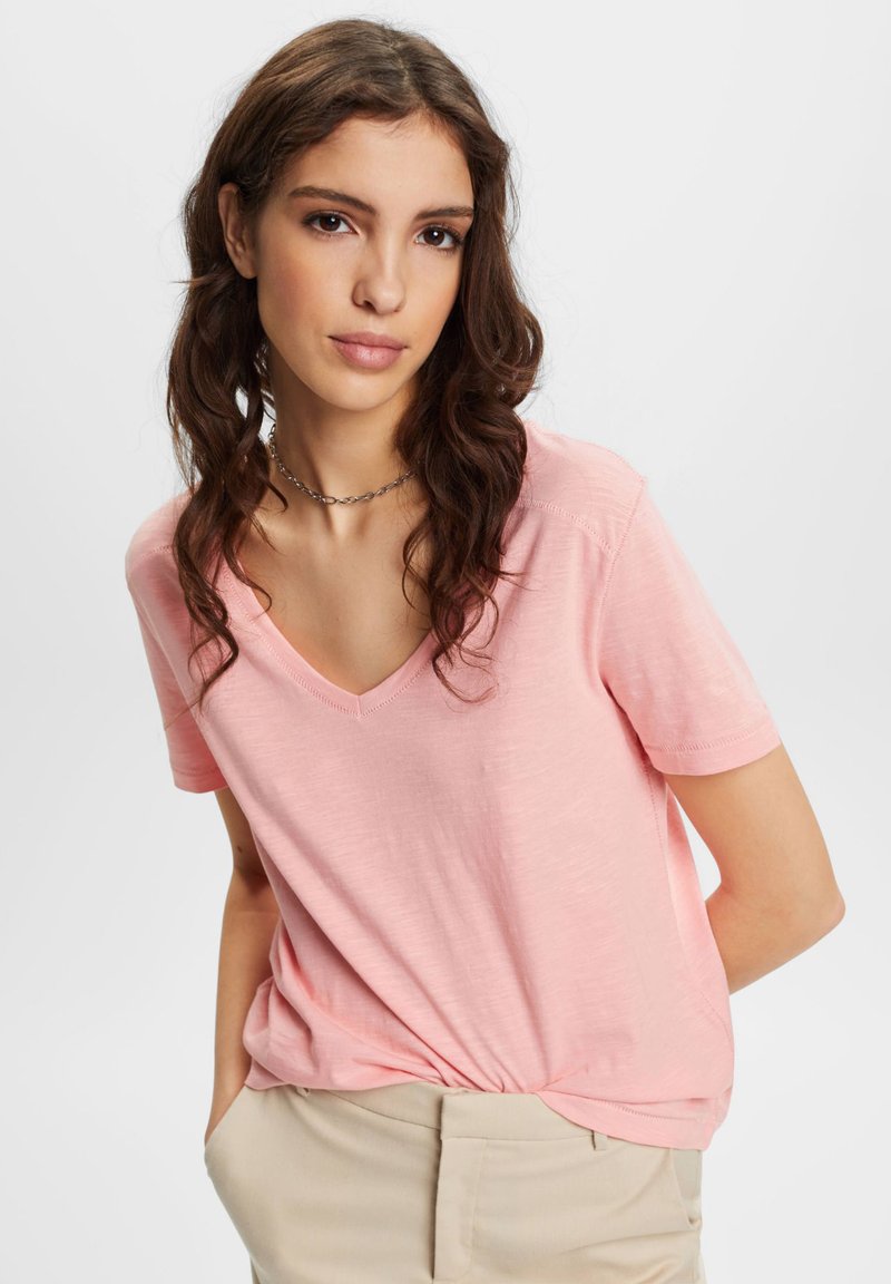 Esprit Tshirt basic/różowy Zalando.pl