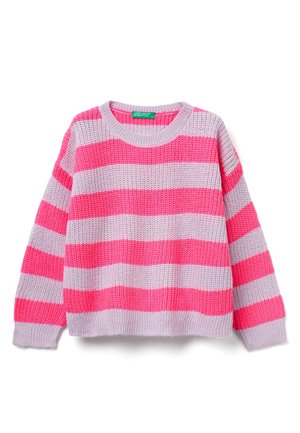 STRIPED SWEATER - Trui - violet