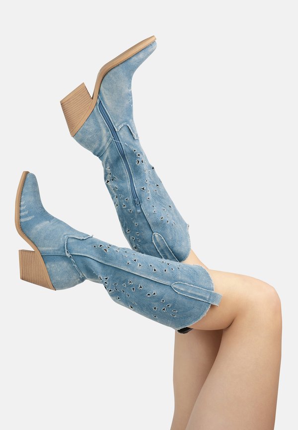Cowboy-/Bikerboot - blau