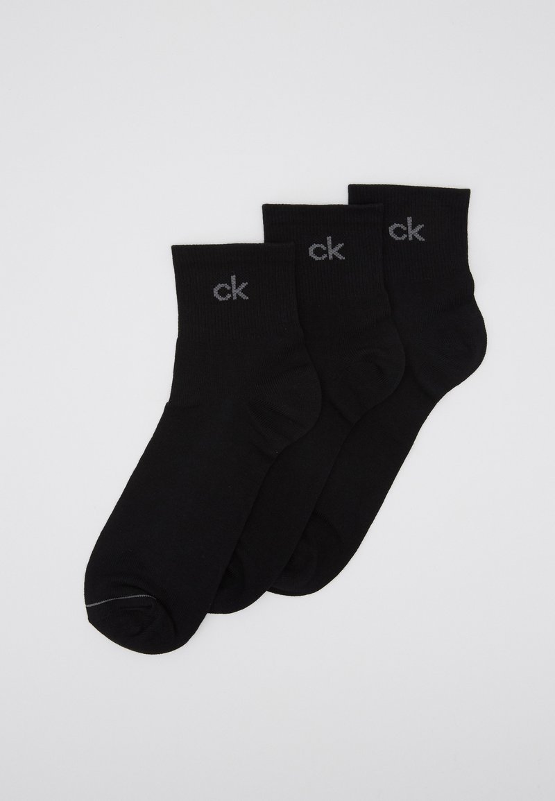 Calvin Klein Underwear QUARTER NICK 3 PACK Socks black Zalando.co.uk