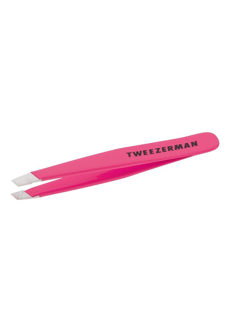 TWEEZERMAN OBLIQUE MINI SLANT TWEEZER Strzyżenie i depilacja pink