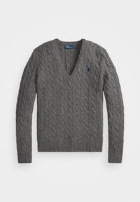 KIMBERLY LONG SLEEVE PULLOVER - Stickad tröja - grey heather